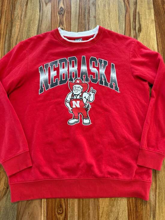 CSA Other - Vintage Nebraska Cornhuskers Herbie Husker Red Crewneck Sweatshirt Size L
